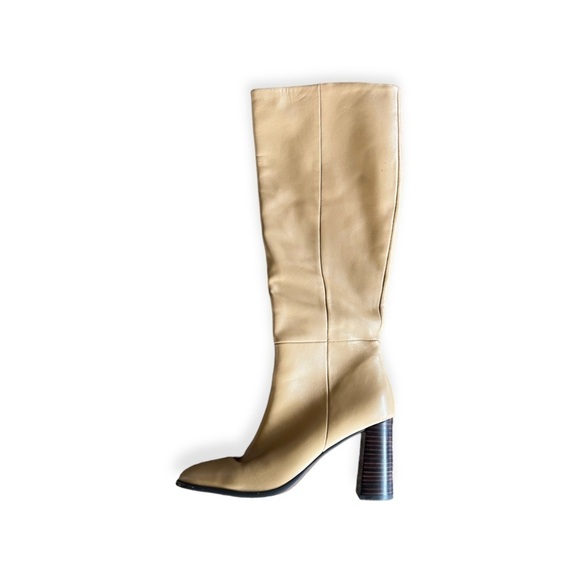 Senso knee high boots beige cream Size 39 / 9 Zandar  heels - Picture 4 of 11